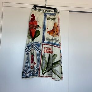 Farm rio linen maxi skirt